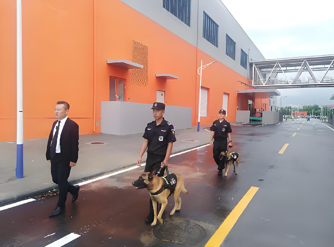 警犬地铁巡逻